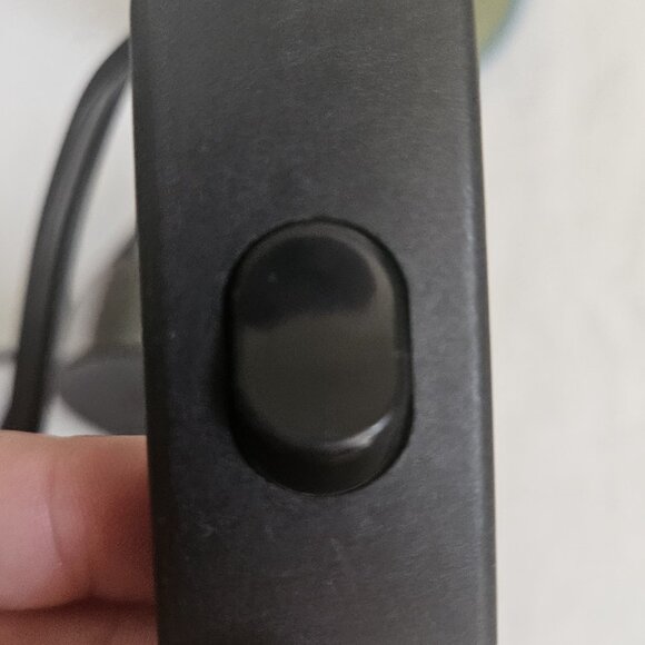 Mini Basic Table Lamp with Blue Fabric Shade - Picture 7 of 7